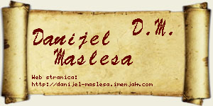 Danijel Masleša vizit kartica